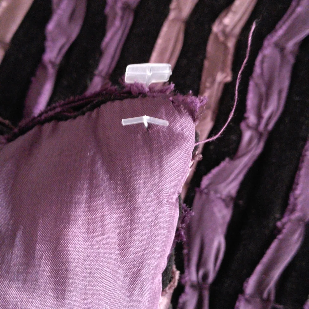 Pier 1 Imports 13x18 Purple Ruffle Rectangle Zip Case Decor Pillow Set